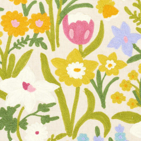 Schumacher Crewel Garden Multi Fabric