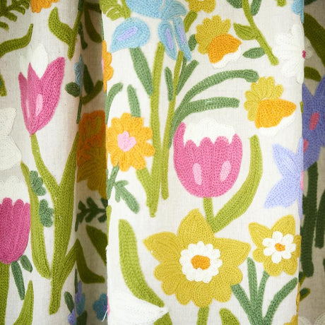 Schumacher Crewel Garden Multi Fabric