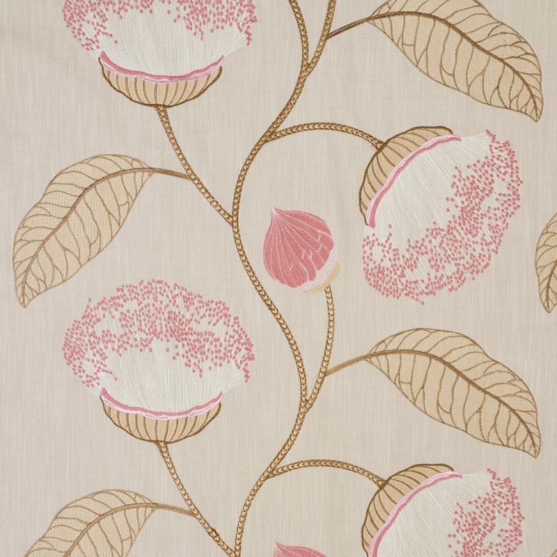Schumacher Celinda Embroidery Blush Fabric