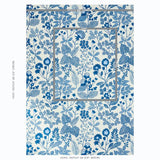 Schumacher Emaline Embroidery Blue Fabric
