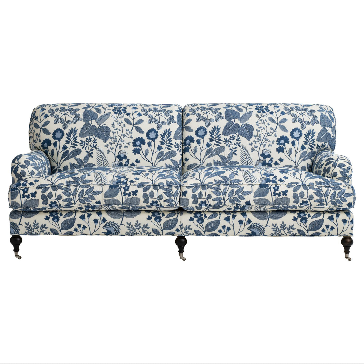 Schumacher Emaline Embroidery Blue Fabric