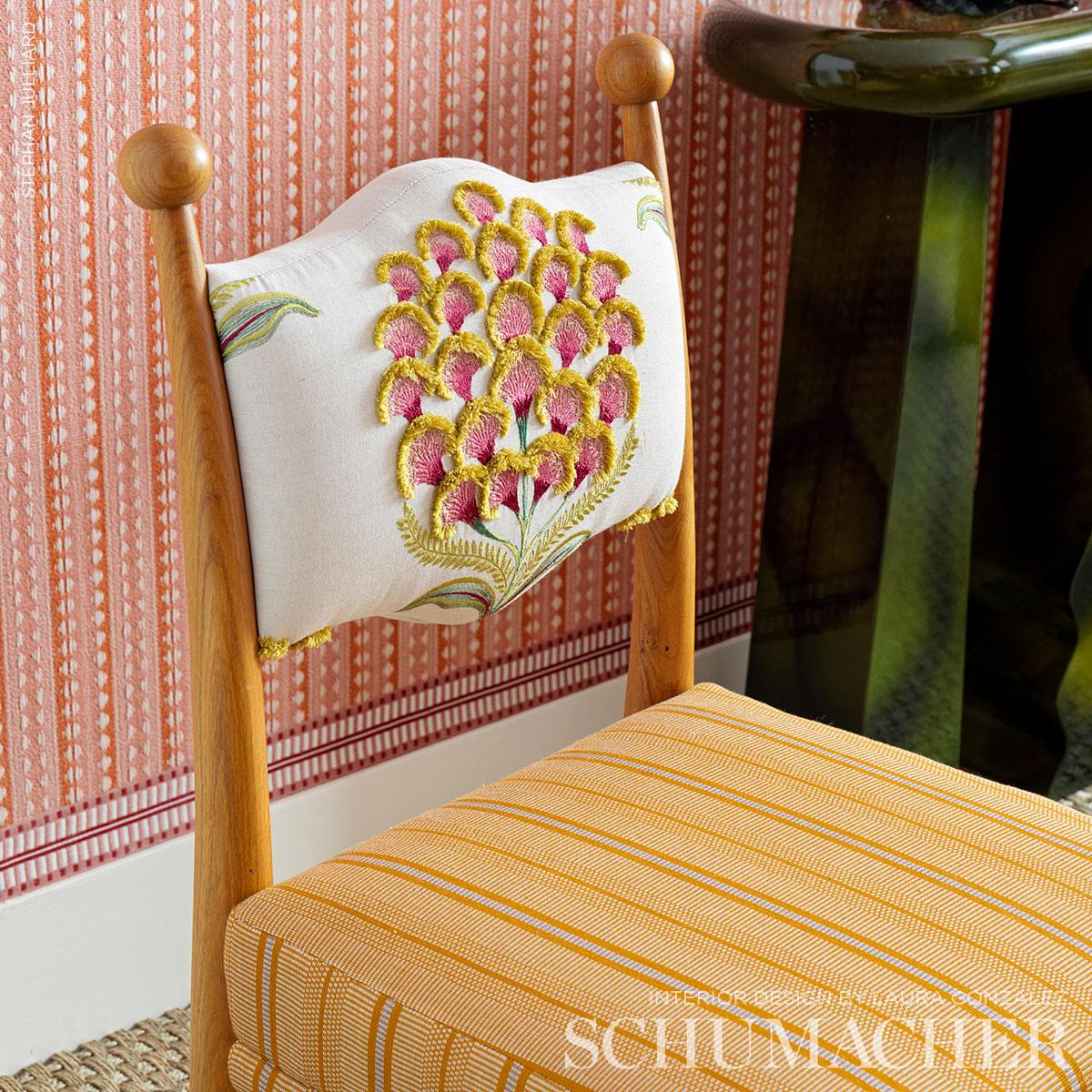 Schumacher Aurelia Embroidery Natural Fabric – DecoratorsBest