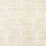 Schumacher Lotus Embroidery Sisal Ivory Wallpaper