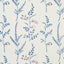 Schumacher Cynthia Embroidered Print Blue Fabric