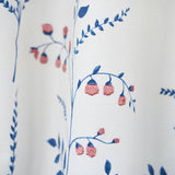 Schumacher Cynthia Embroidered Print Blue Fabric