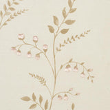 Schumacher Cynthia Embroidered Print Natural Fabric