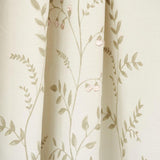Schumacher Cynthia Embroidered Print Natural Fabric