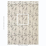 Schumacher Cynthia Embroidered Print Black Fabric