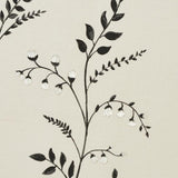 Schumacher Cynthia Embroidered Print Black Fabric