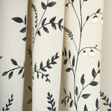 Schumacher Cynthia Embroidered Print Black Fabric