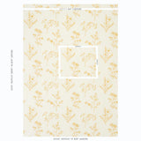 Schumacher Lisbeth Embroidery Marigold Fabric