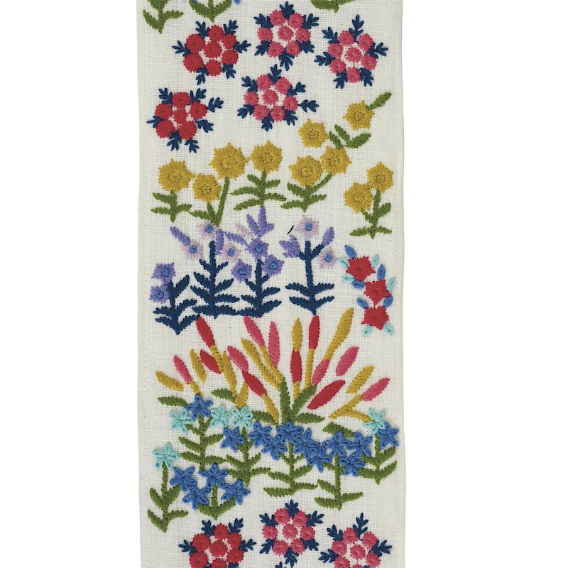 Schumacher Ivory Lula Embroidered Tape