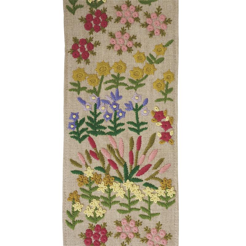 Schumacher Natural Lula Embroidered Tape
