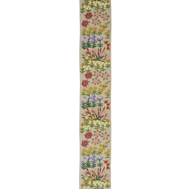 Schumacher Natural Lula Embroidered Tape