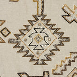 Schumacher Ezma Embroidery Neutral Fabric