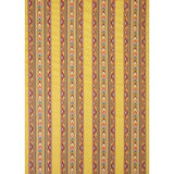 Schumacher Zarzuela Stripe Embroidery Saffron Fabric