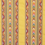 Schumacher Zarzuela Stripe Embroidery Saffron Fabric