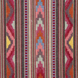 Schumacher Zarzuela Stripe Embroidery Multi Fabric