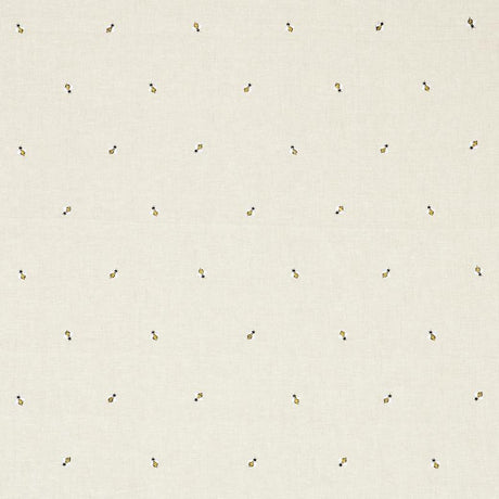 Schumacher Honey Bee Embroidery Natural Fabric