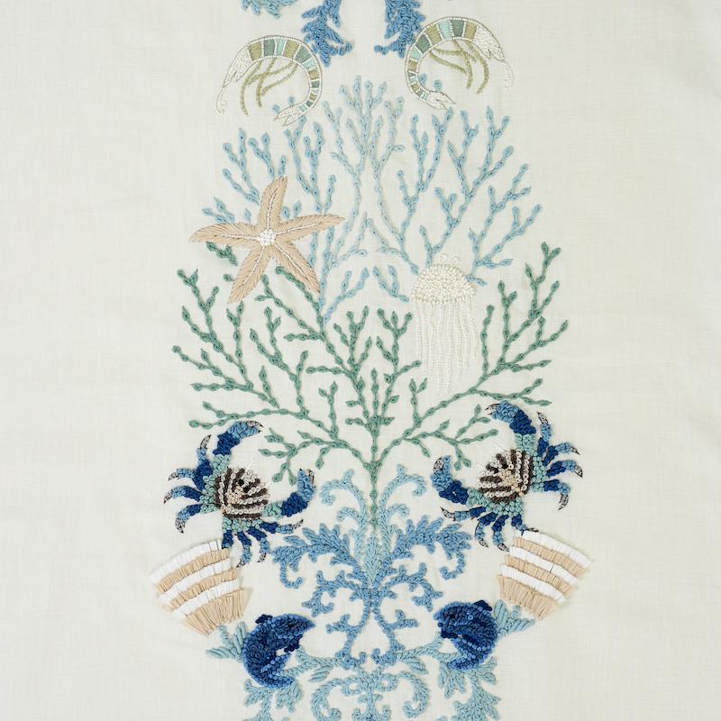Schumacher Under The Sea Seafoam Fabric