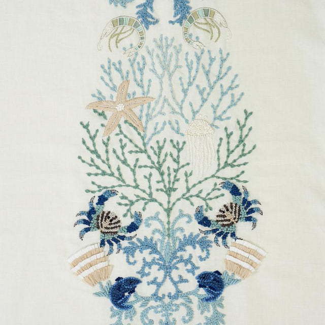Schumacher Under The Sea Seafoam Fabric