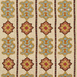 Schumacher Temara Hand Embroidered Print Spice Fabric