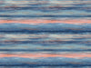 Seabrook Sunset Stripes Fabric Blueberry And Vermillion Orange Fabric