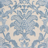 Schumacher Limbourg Damask Velvet Sky Fabric