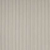 Schumacher Marquet Ticking Stripe Carbon Fabric