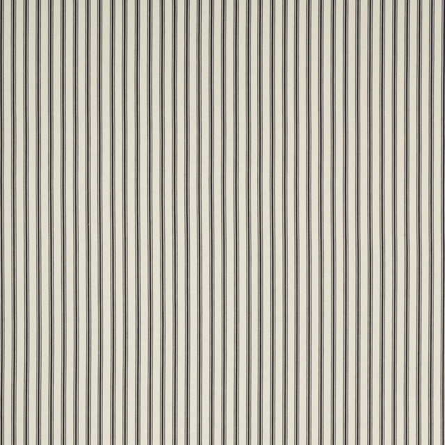 Schumacher Marquet Ticking Stripe Carbon Fabric