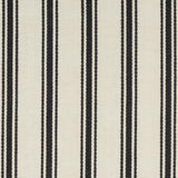 Schumacher Marquet Ticking Stripe Carbon Fabric