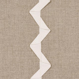Schumacher Lazare Appliqu Ivory On Natural Fabric