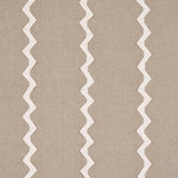 Schumacher Lazare Appliqu Ivory On Natural Fabric