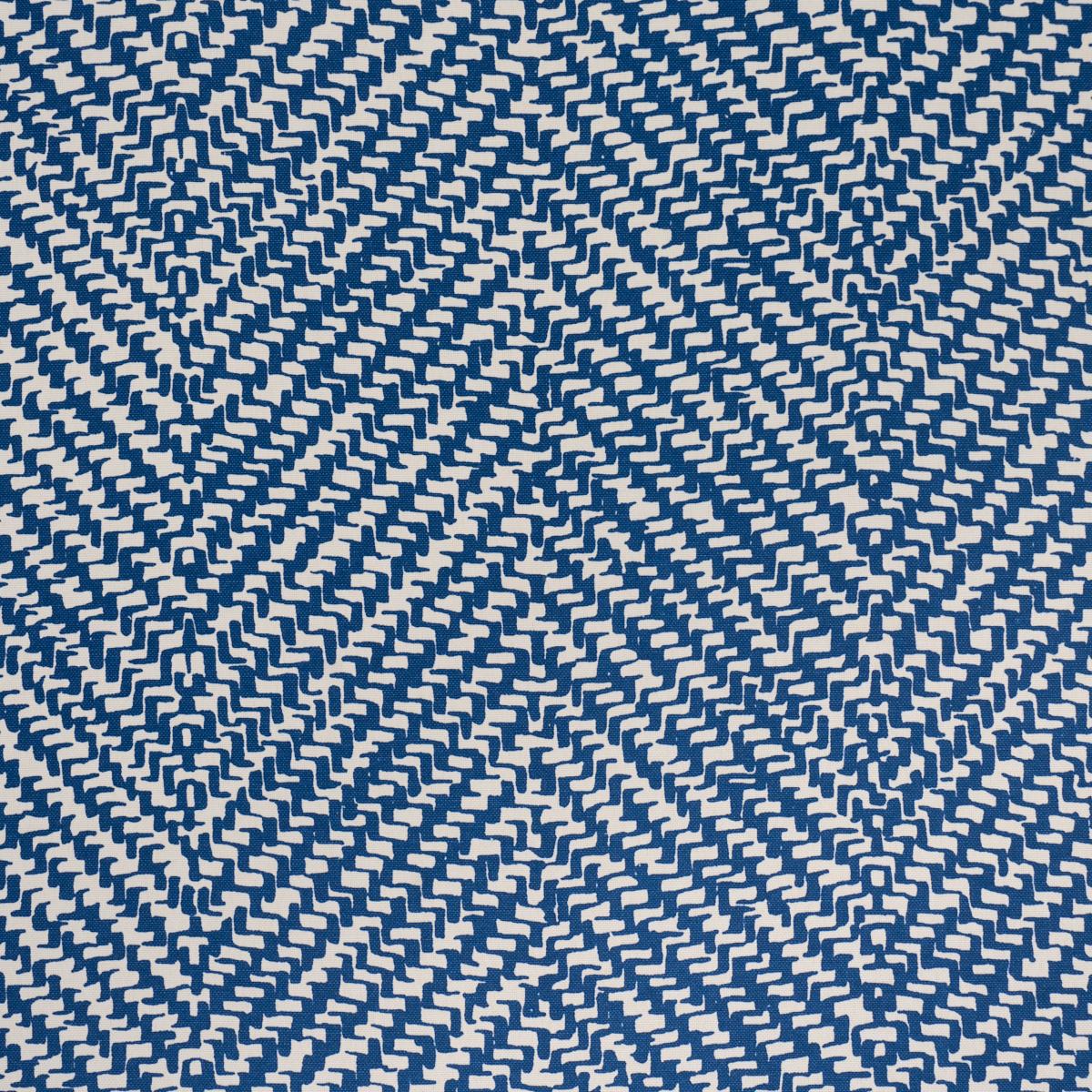 Schumacher Chevron D'Ete Indoor/Outdoor Blue Fabric