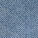 Schumacher Chevron D'Ete Indoor/Outdoor Blue Fabric