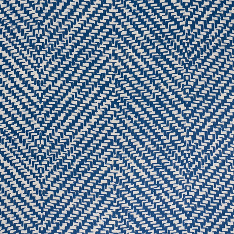 Schumacher Chevron D'Ete Indoor/Outdoor Blue Fabric
