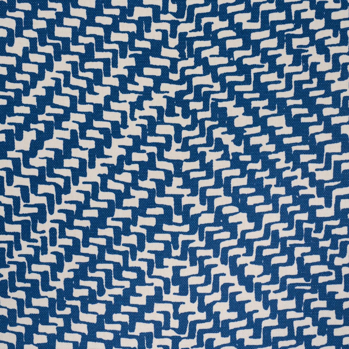 Schumacher Chevron D'Ete Indoor/Outdoor Blue Fabric