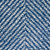 Schumacher Chevron D'Ete Indoor/Outdoor Blue Fabric