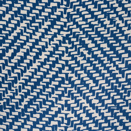 Schumacher Chevron D'Ete Indoor/Outdoor Blue Fabric