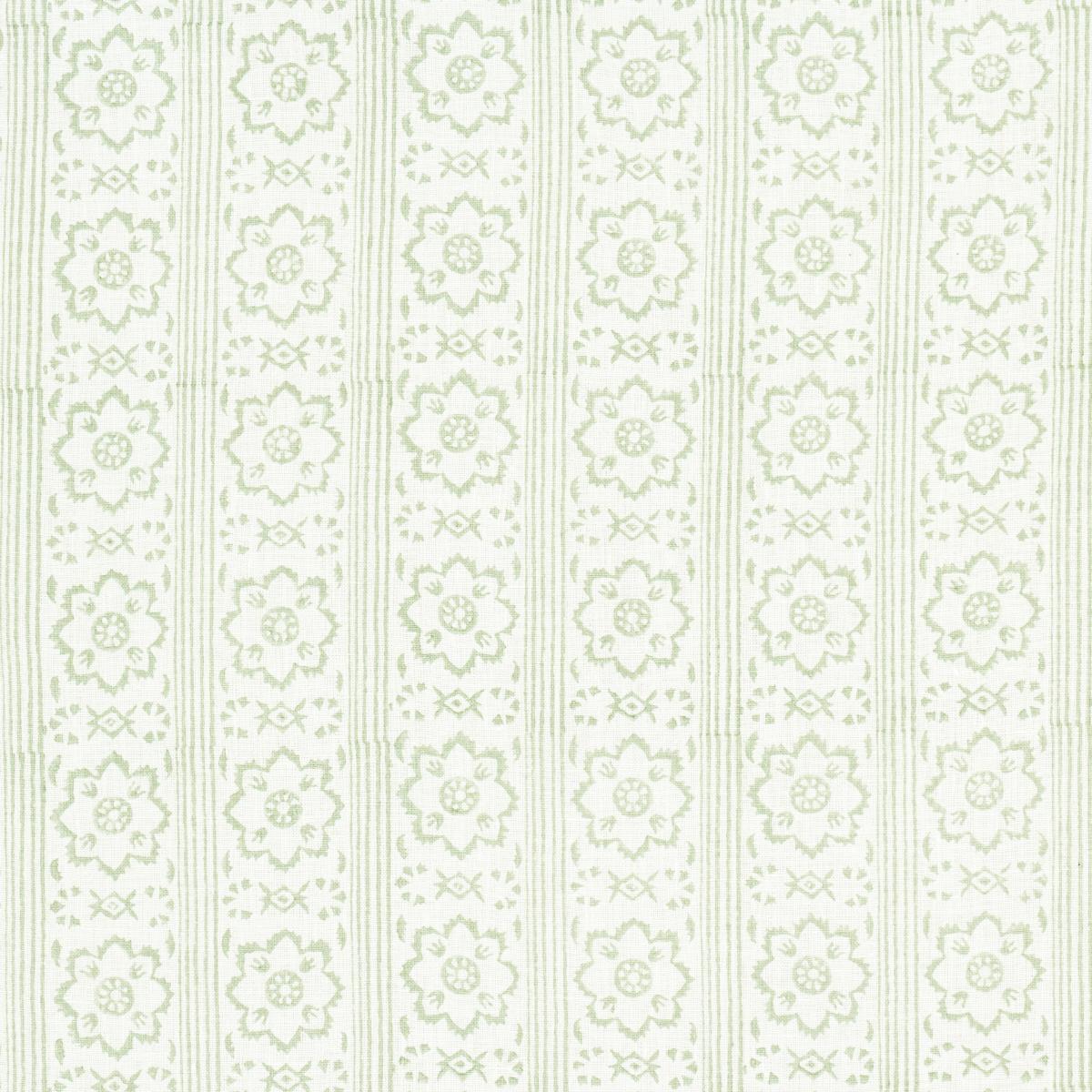 Schumacher Sunda Hand Blocked Print Sage Fabric