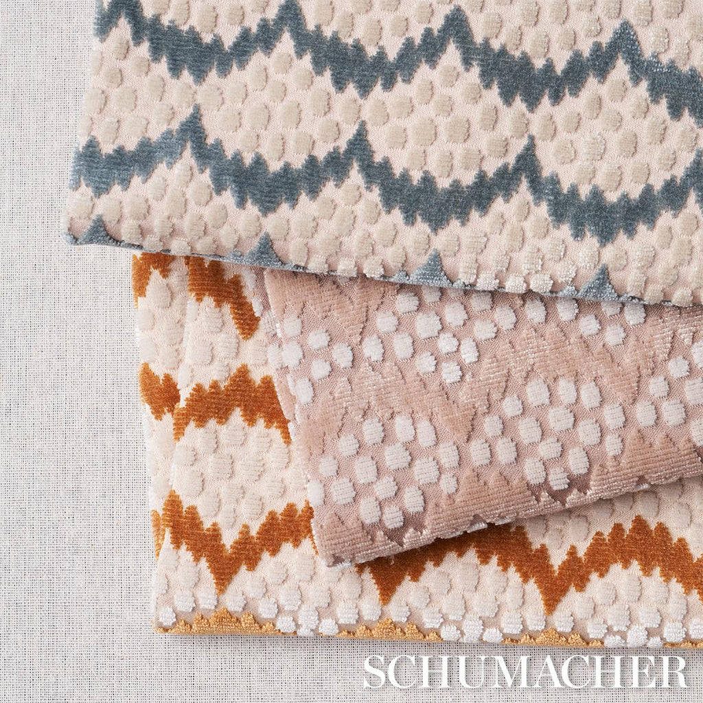 Schumacher Pollen Cut Velvet Soft Jade Fabric