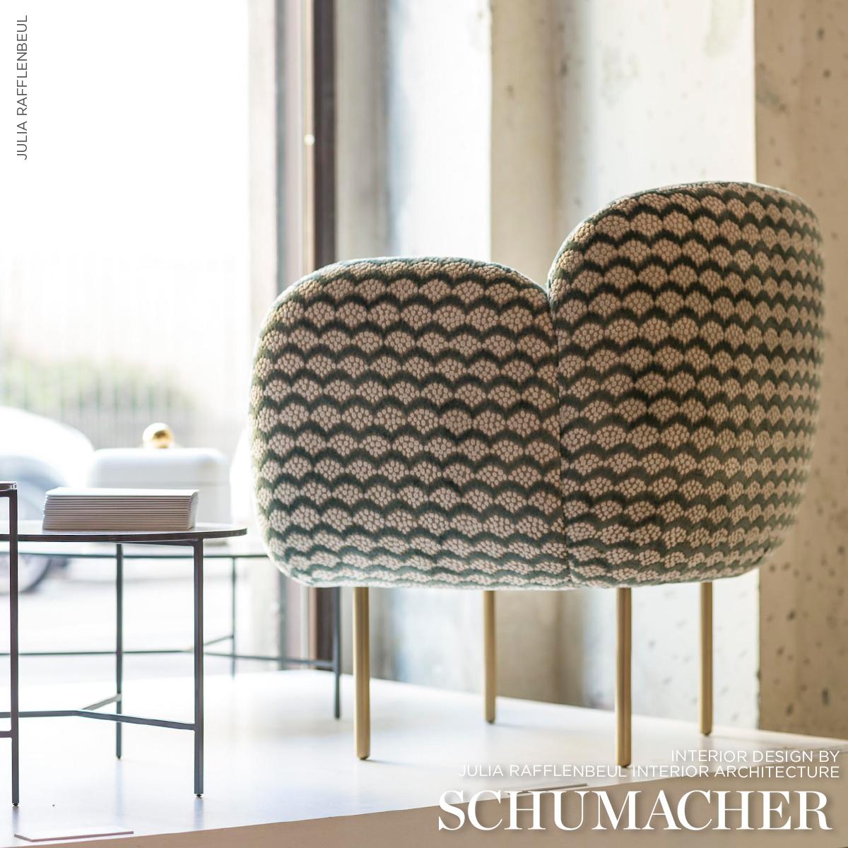 Schumacher Pollen Cut Velvet Soft Jade Fabric