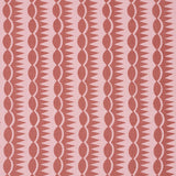 Schumacher Dagger Stripe Red On Pink Fabric
