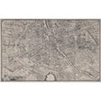 Schumacher La Cite Panel Set Ebony On Cream Wallpaper
