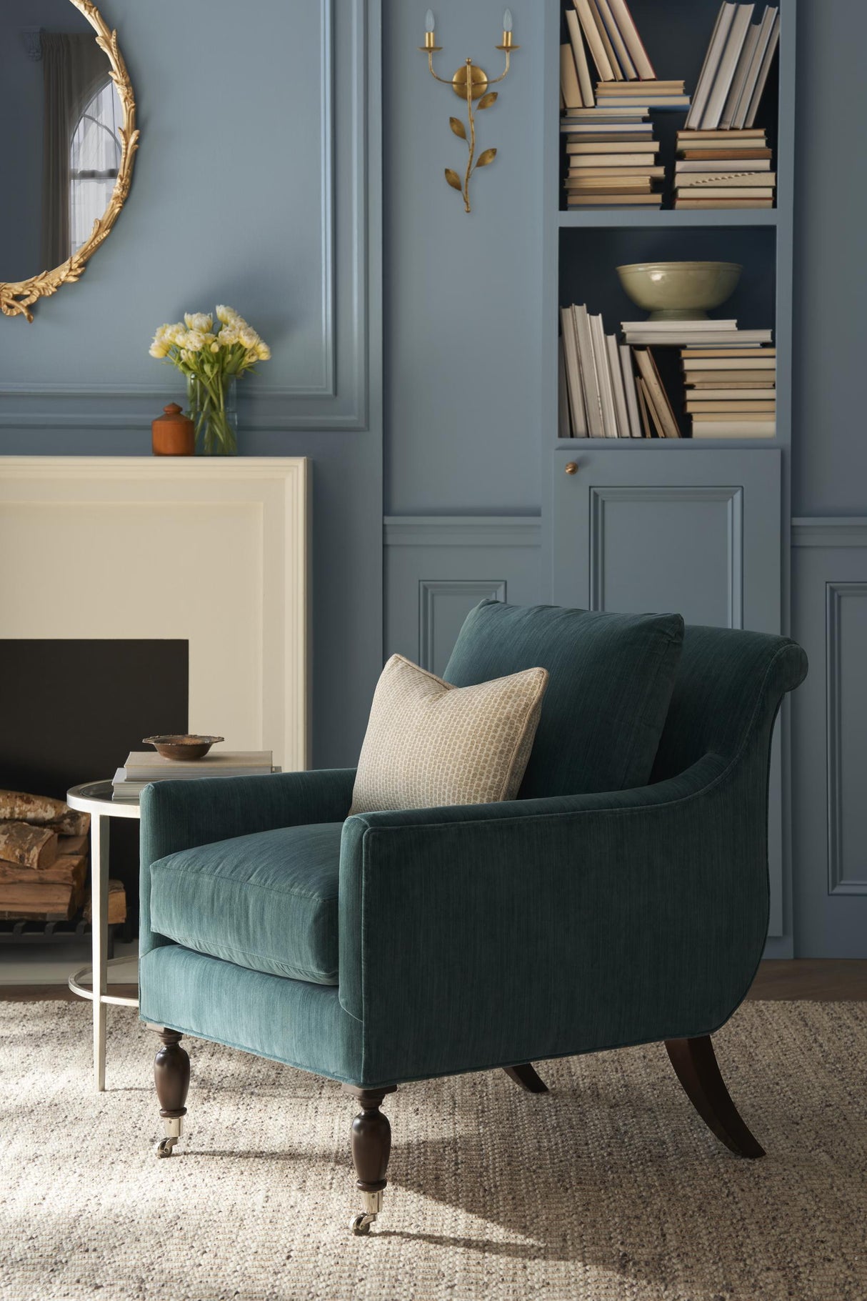 Lee Jofa BARNWELL VELVET AEGEAN Upholstery Fabric