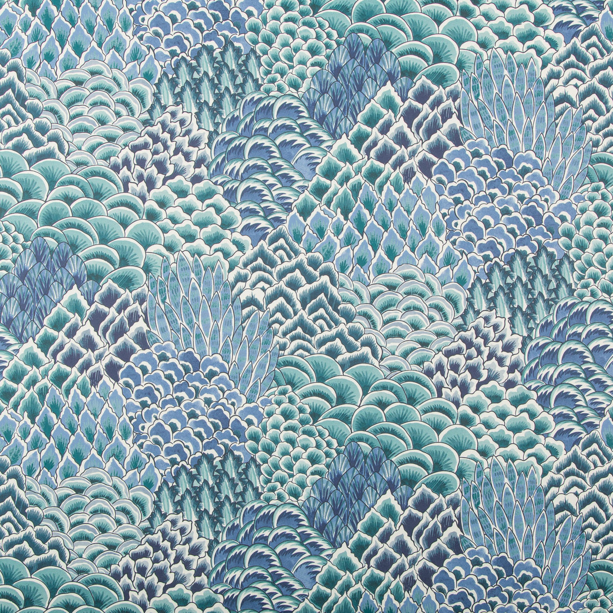 Brunschwig & Fils KATIBI TURQUOISE Wallpaper