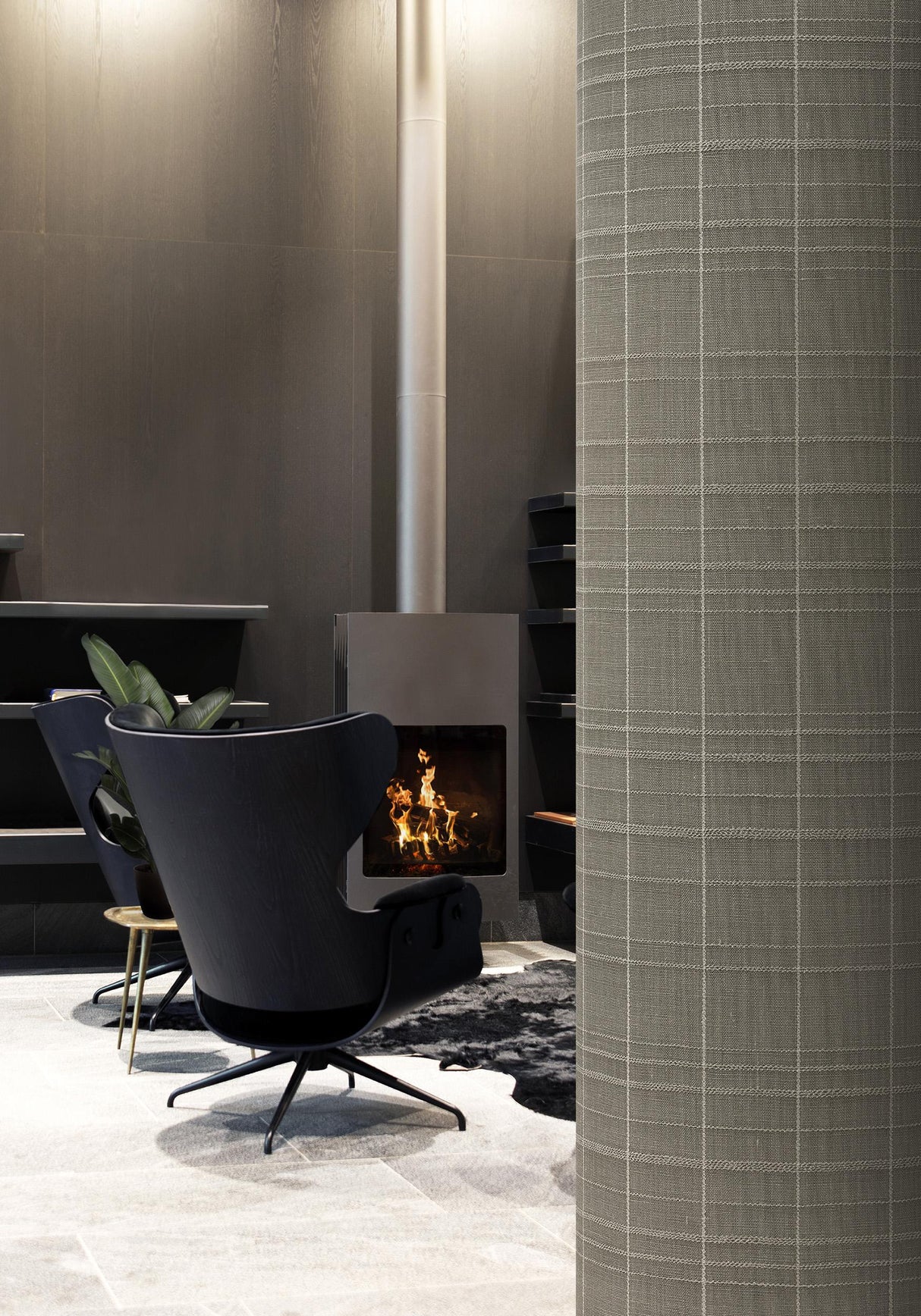 Winfield Thybony VARRONE BURNT UMBER Wallpaper