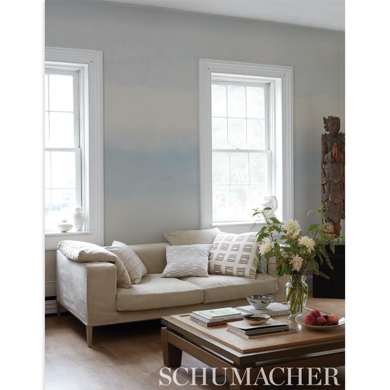 Schumacher Orissa Sisal Panel Sky Wallpaper – DecoratorsBest