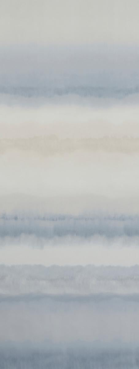 Schumacher Orissa Panel Blue & Natural Wallpaper