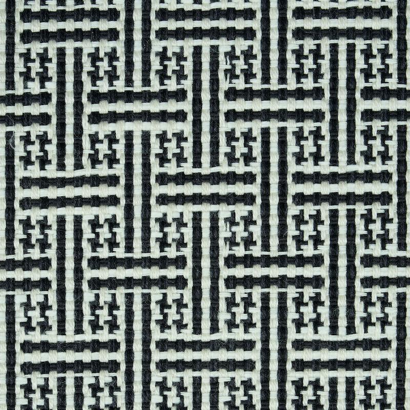 Schumacher Brickell Indoor/Outdoor Black Fabric